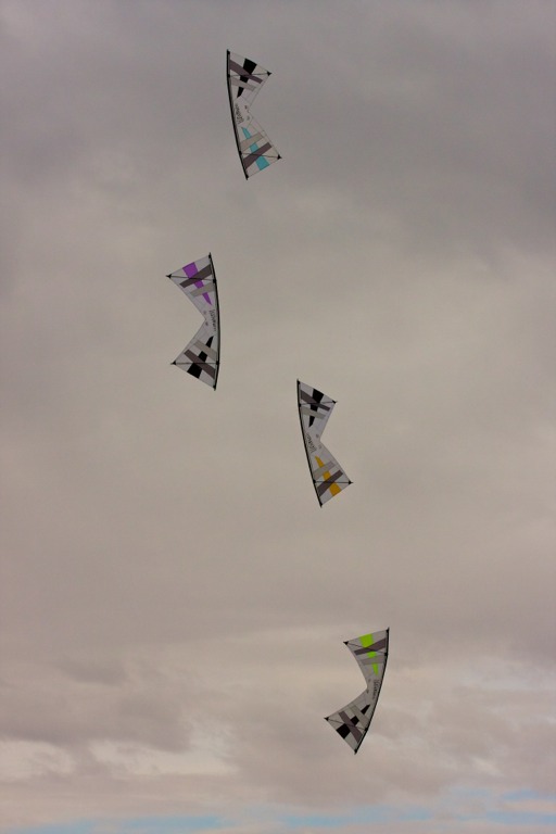 The iQuad kite team at the 2010 OSOW Event