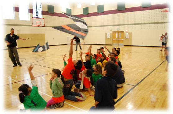 The iQuad kite team at Fletcher Primary School