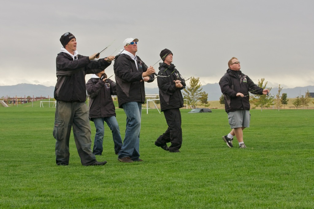 The iQuad kite team at the 2010 OSOW Event